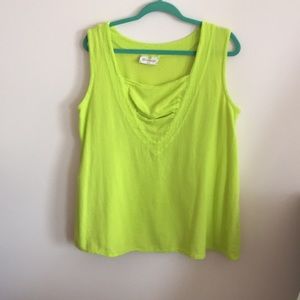 Lime green Mexican cotton top
